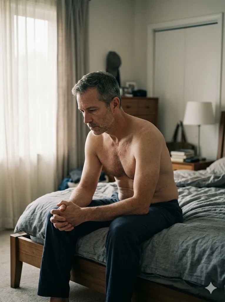 Man experiencing performance decline
